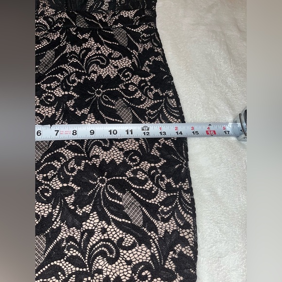 Akira Black & cream Lace Midi Dress - Picture 10 of 15